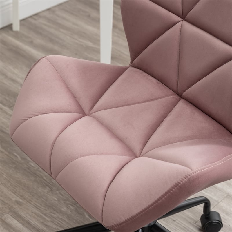 Diamond Tufted Adjustable Swivel Office Chair