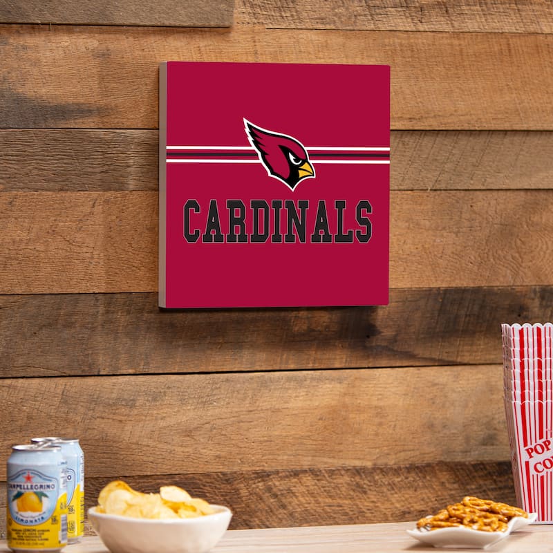 Arizona Cardinals Wooden Door Decor Wall Sign - Multi-Color - 12 x 12