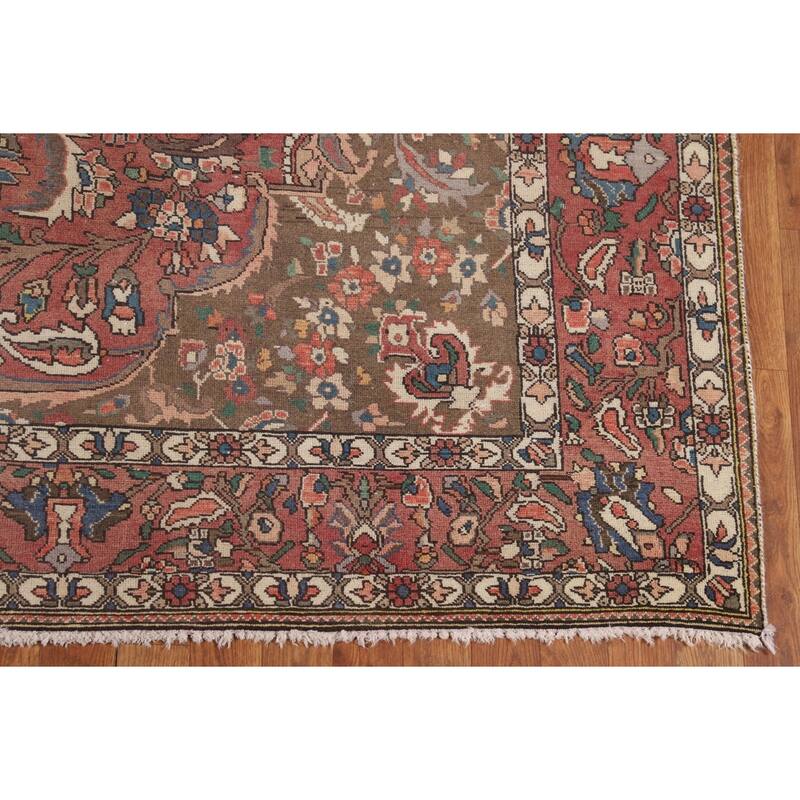 Bakhtiari Persian Antique Area Rug Handmade Wool Carpet - 6'11"x 10'0"