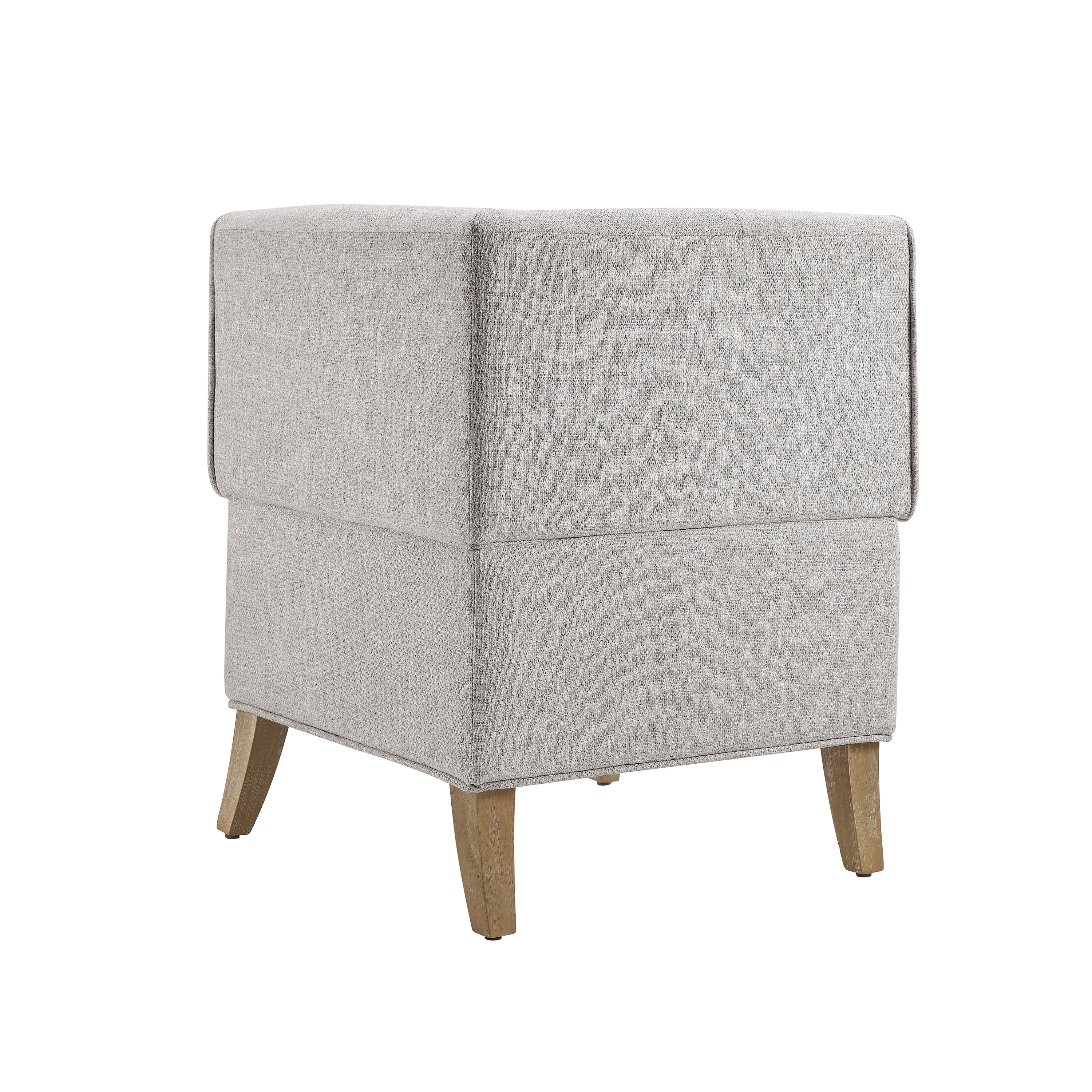 Allard Grey Upholstered Modern Farmhouse Nook Bench