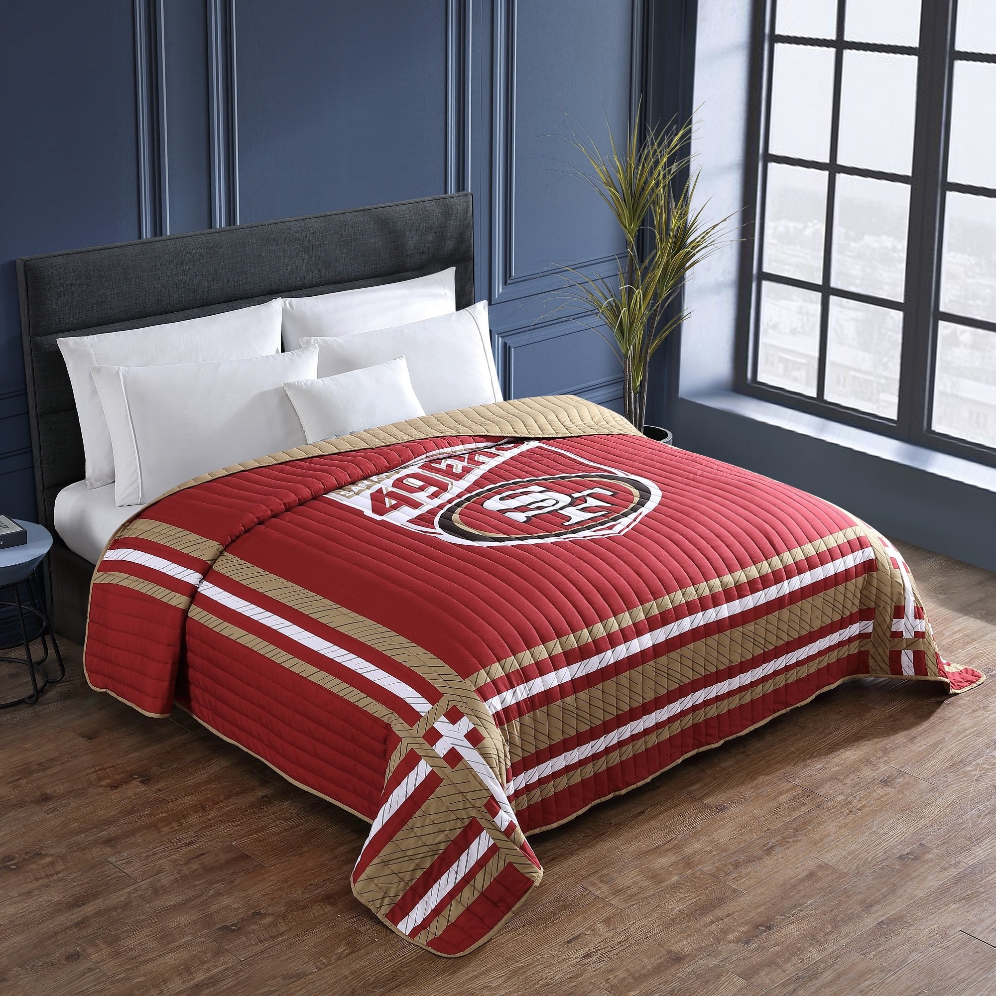 San Francisco 49ers NFL Licensed Placard Quilt Blanket Bed Bath Beyond 35103173