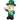 Gemmy Airblown Inflatable St. Patrick's Day Leprechaun, 3.5 ft Tall, Green - 42.13x20.08x24.41