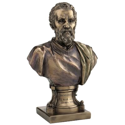 Veronese Design 9.5 H Michelangelo Buonarroti Cold Cast Bronze