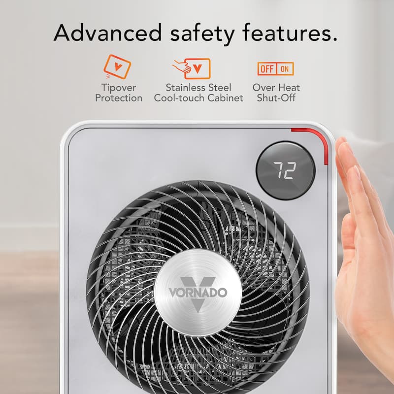 Vornado VMHi500 Whole Room Metal Space Heater, Remote Control