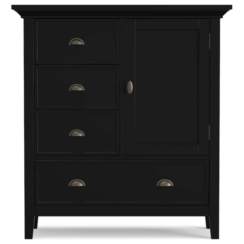 WYNDENHALL Mansfield SOLID WOOD 39 inch Wide Transitional Medium Storage Cabinet - 39"w x 17"d x 42" h