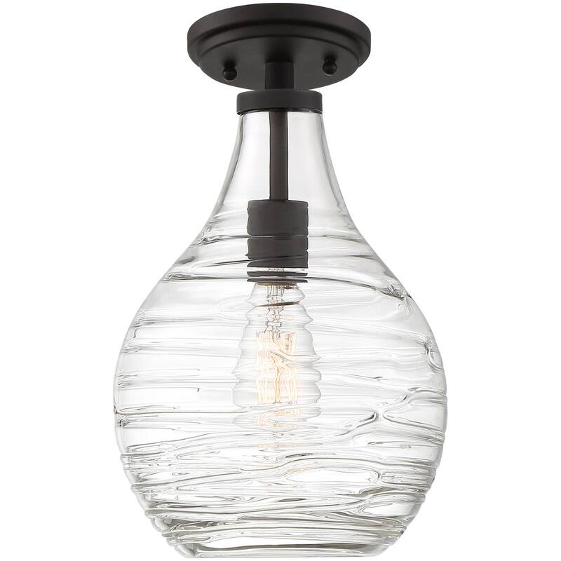 Bellevue Trinity 9" Wide Semi-Flush Ceiling Fixture