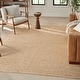 preview thumbnail 10 of 68, Nourison Natural Jute Indoor only Solid Area Rug 7' x 10' - Bleached