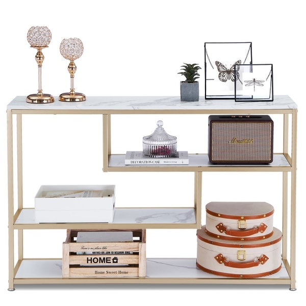 Multi shelf sales console table