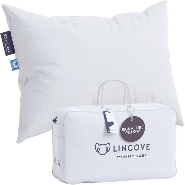 slide 2 of 28, Lincove Signature Hutterite Canadian Down Pillow - 800 fill power, Made in Canada