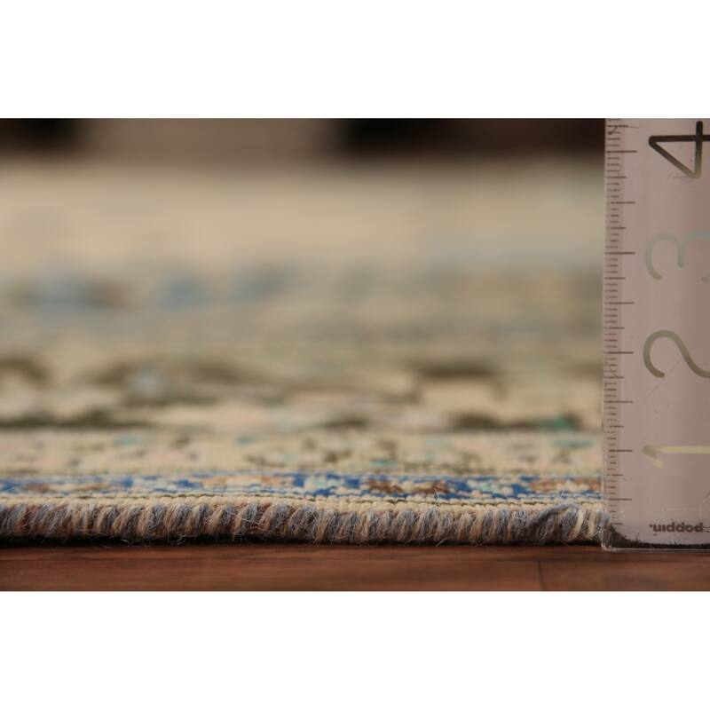 Traditional Floral Mashad Persian Rug Handmade Wool Carpet - 9'9"x 12'6"