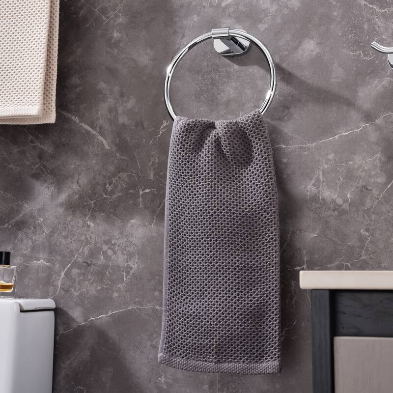 2-Pack 6.5 in. Towel Ring Rustproof Hand Towel Holder