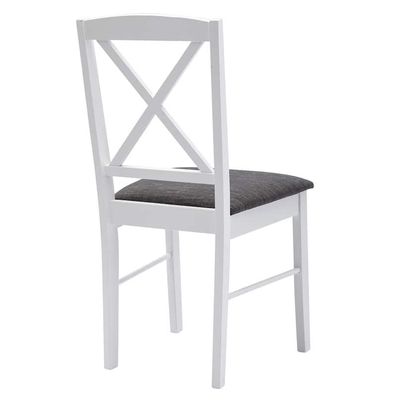 Farmhouse Cross Back Wood Dining Chairs