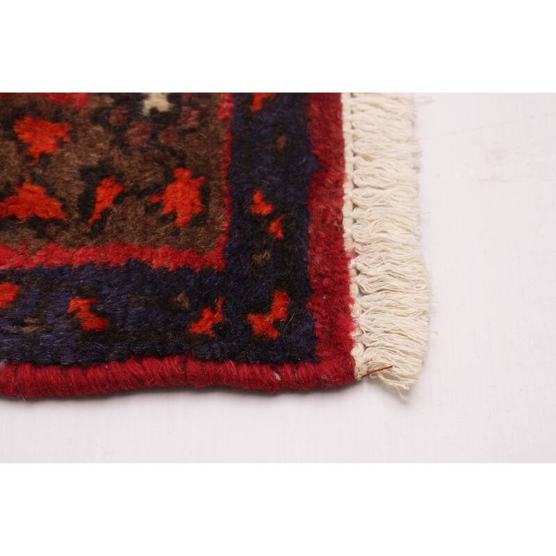 ECARPETGALLERY Hand-knotted Andelz Red Wool Rug - 3'0 x 4'4