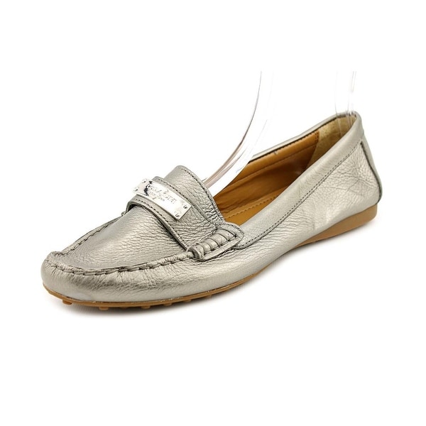 Shop Coach Fredrica Women Moc Toe Leather Silver Loafer - Free Shipping Today - Overstock - 13578534