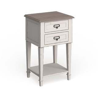 Shop The Gray Barn Heart And Soil Weathered Oak And White Wash Distressed Finish Wood Nightstand On Sale Overstock 20543307