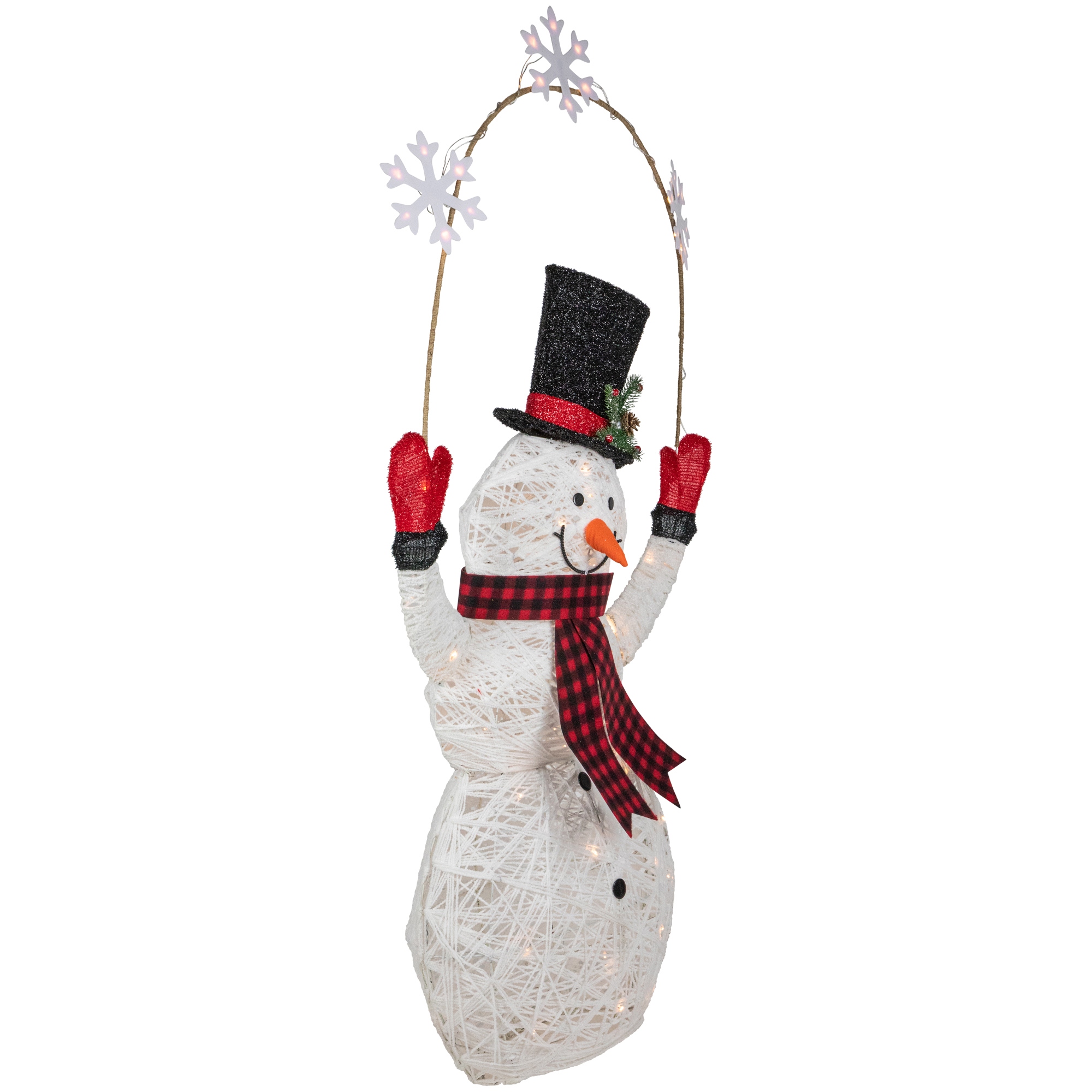 HRK SnowMan Happy Holly Days Snowman Holding Wreath Figurine – Lenox