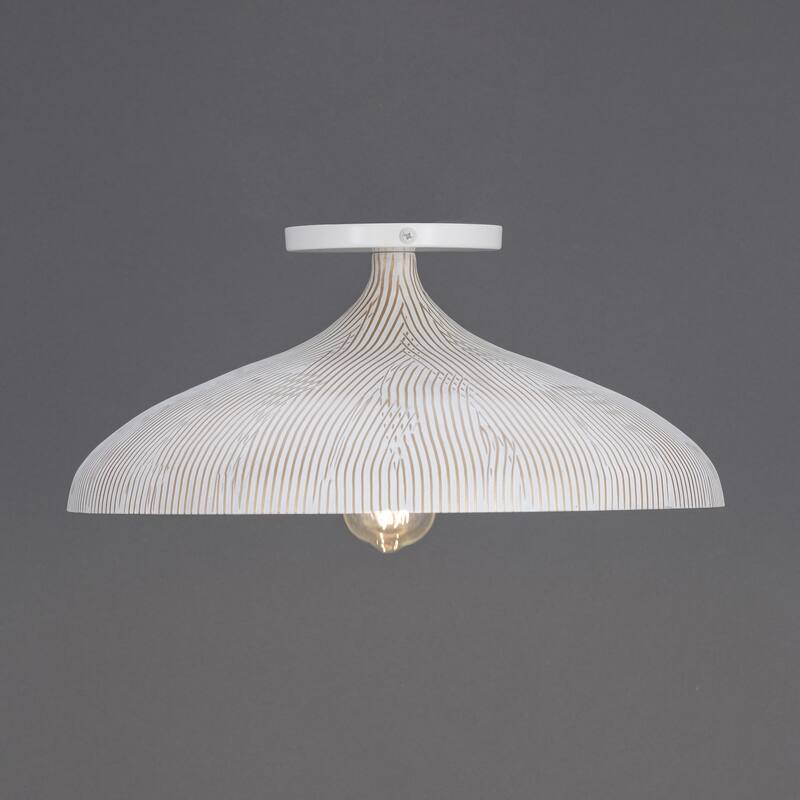 Maxim 10910 Fleur 16" Wide Semi-Flush Ceiling Fixture with Hand-Spun