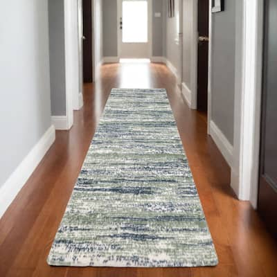 HomeRootsStriped Industrial Runner Area Rug