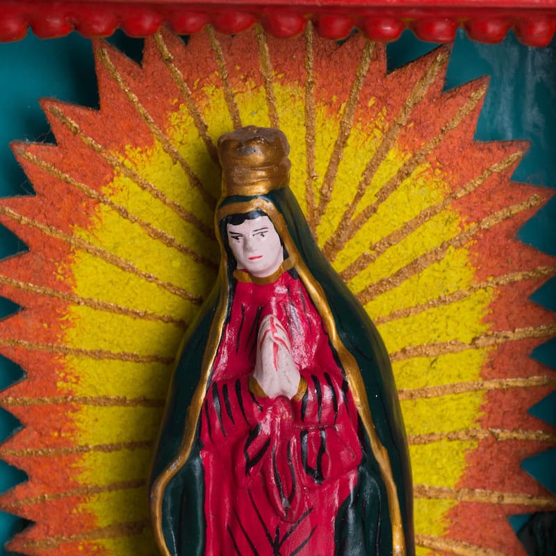 Novica Handmade Mary Wood Retablo