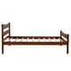 preview thumbnail 16 of 25, Classic Design Easy to Clean Twin Size Wood Platform Bed with Headboard and Wooden Slat Support