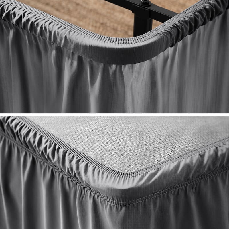Bare Home Adjustable Wrap Around Bed Skirt
