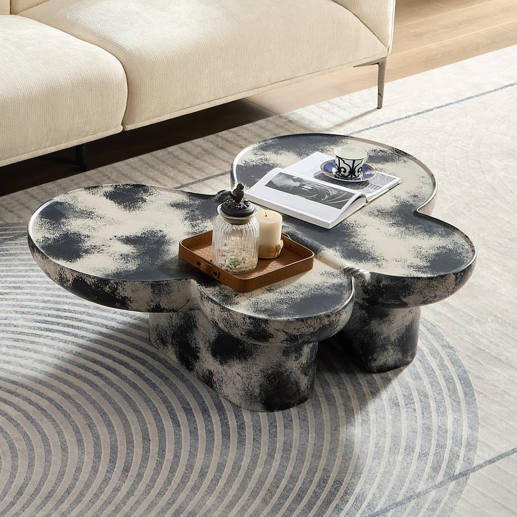 Butterfly-Inspired Coffee Table Low Height Profile End Table