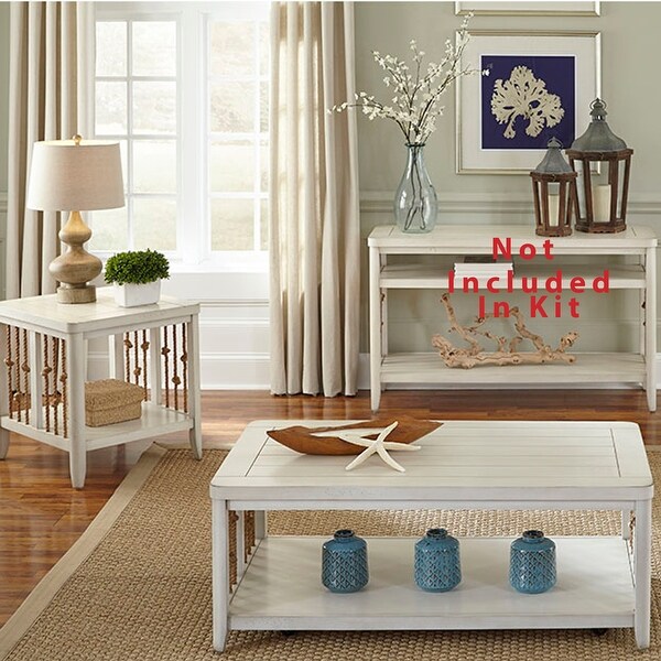 Dockside II White 3-piece Occasional Set. Opens flyout.