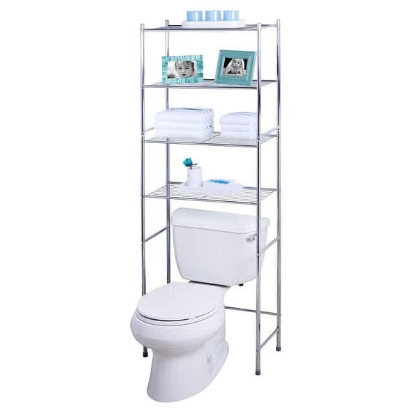 Over The Toilet Storage 3-Tier Bathroom Shelf 62*24*10 Inch Metal Bathroom  Organizer Over Toilet Bathroom Storage Rack