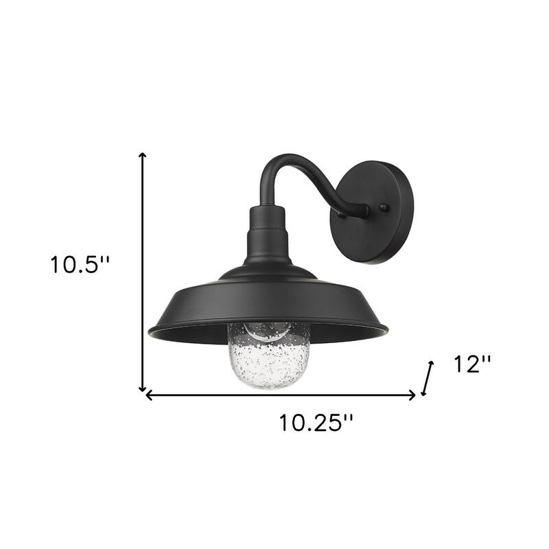 Decorative Shallow Plate Shape Wall Light for Small Spaces and Rooms - 12” x 10.25” x 10.50”