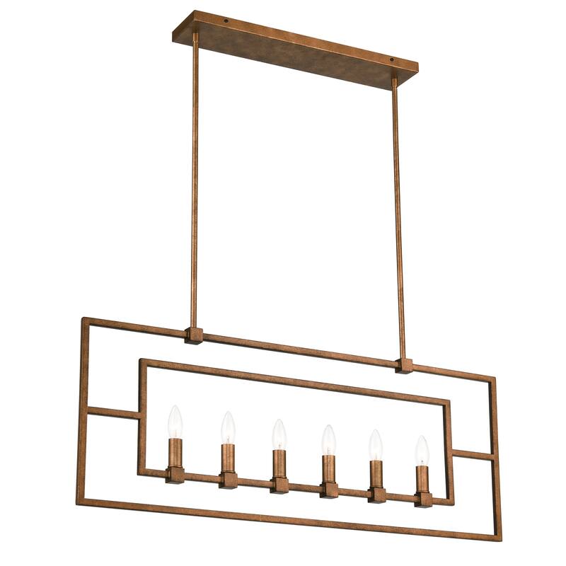 Light Society Bence Chandelier - Anitque Brass