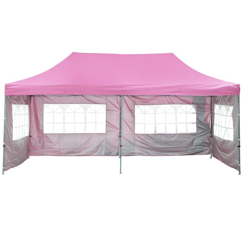 Ainfox Ourdoor Pop-up Canopy Tent with 4 Removable Sidewalls and 4 Transparent Windows