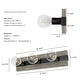 preview thumbnail 10 of 11, Hunter Donelson 3-Light Vanity Wall Light, Damp-Rated, Rustic, Farmhouse