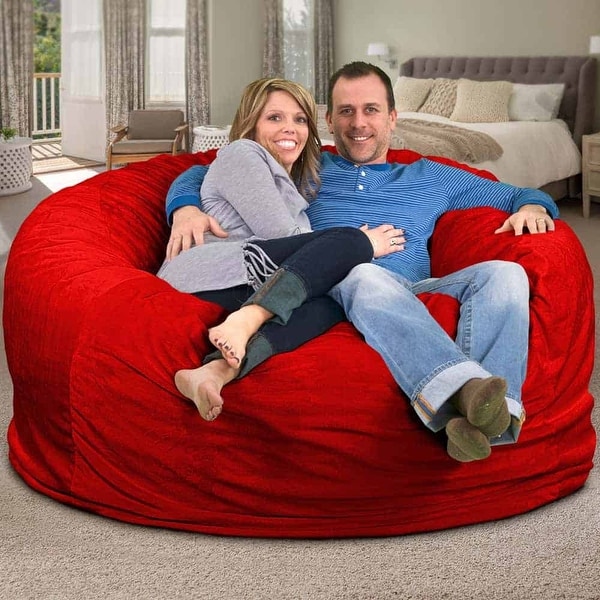 Bean bag filled top with foam
