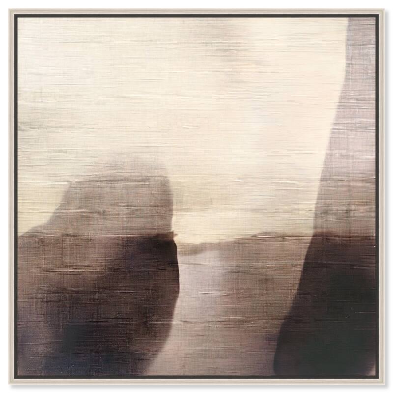 Pale Taupe II Canvas by Art Remedy - Silver - 24" x 24"