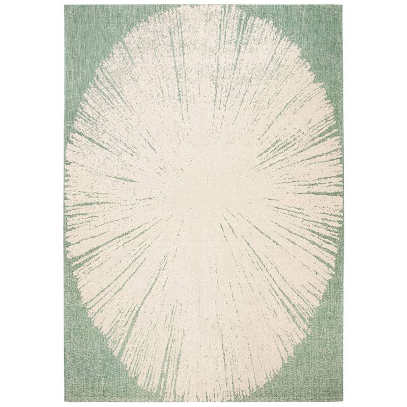 SAFAVIEH Courtyard Roksanda Waterproof Transitional - Dark Grey/Beige Rug