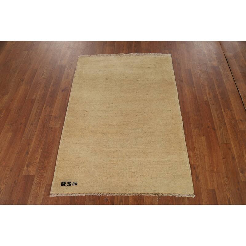 Gabbeh Modern Foyer Rug Oriental Handmade Wool Carpet - 2'9"x 4'0"