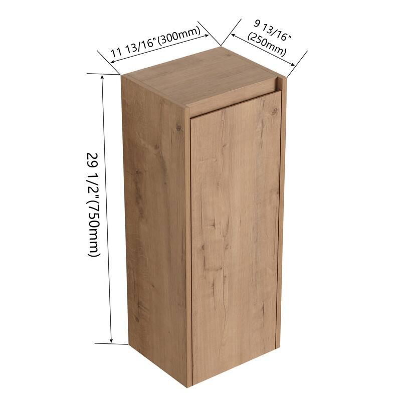 MEDUNJESS Bathroom Side Cabinet, Float Mounting Design