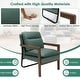 preview thumbnail 9 of 25, Costway Set of 2 Modern Accent Armchair Lounge Chair w/ Wood Legs & - 34.5'' x 26.5'' x 36''