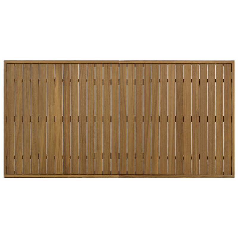 Multi-person Outdoor Acacia Wood Dining Table and Chair Set