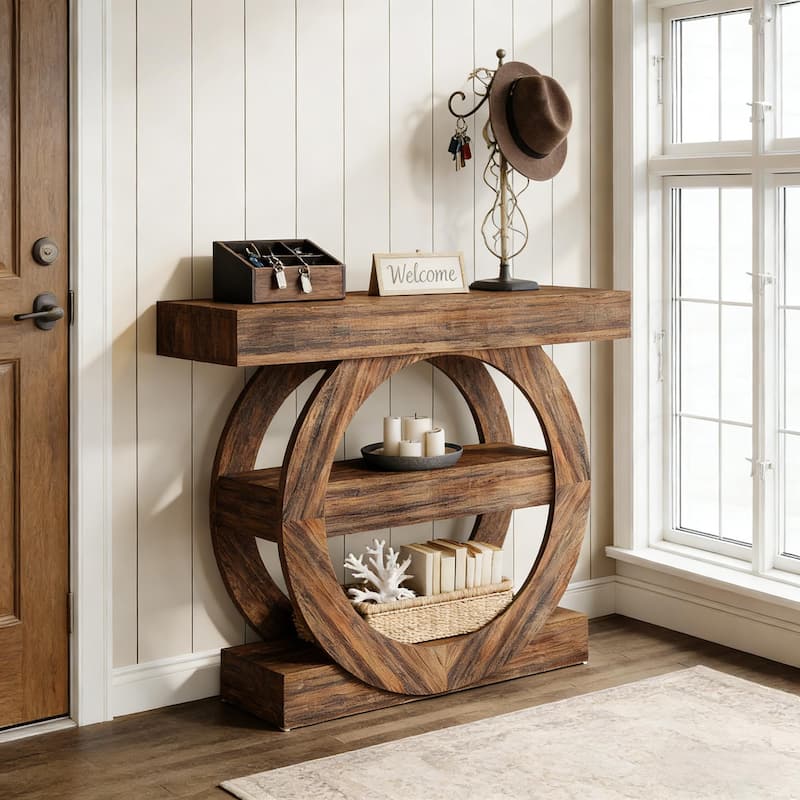 Hallway TV Organization,Side Table