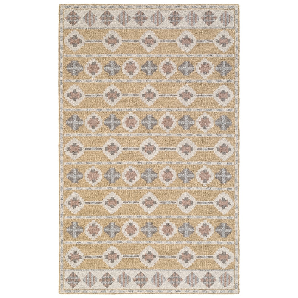 Terra by Obeetee Freya Quince Gold Rug