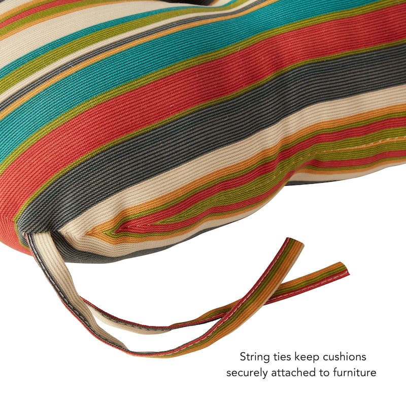 Greendale Home Fashions Multicolor Outdoor Dining Seat Cushion (Set of 2)