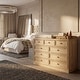 preview thumbnail 13 of 18, Rustic Solid Pine Wood 9-Drawer Dresser with Changing Top, Nursery Storage Organizer with Anti-Tip Kit, Baby Room Furniture