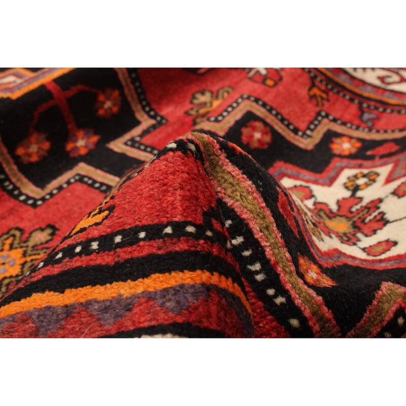 ECARPETGALLERY Hand-knotted Anadol Red Wool Rug - 3'3 x 13'1