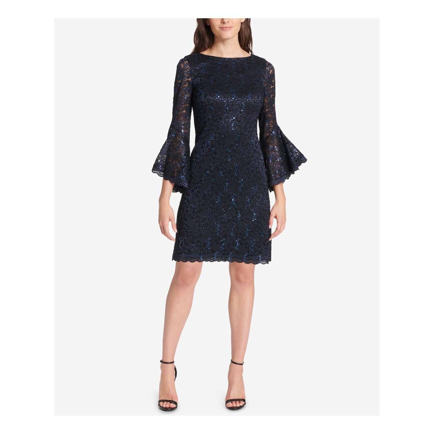 jessica howard petite ruffle scuba gown