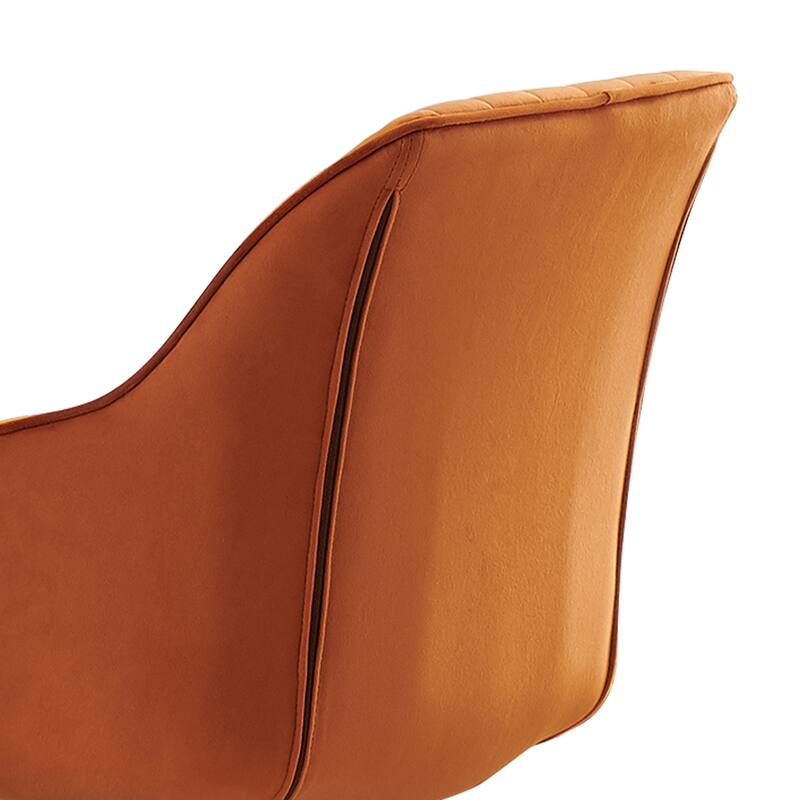 Art Leon Set of 2 Velvet Swivel Dining Chair with Golden Legs