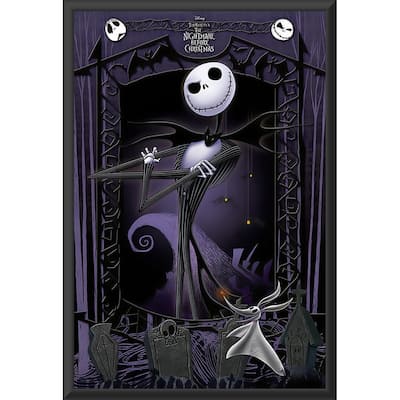 Nightmare Before Christmas- Its Jack Framed Art Poster - 24 x 36 Inch