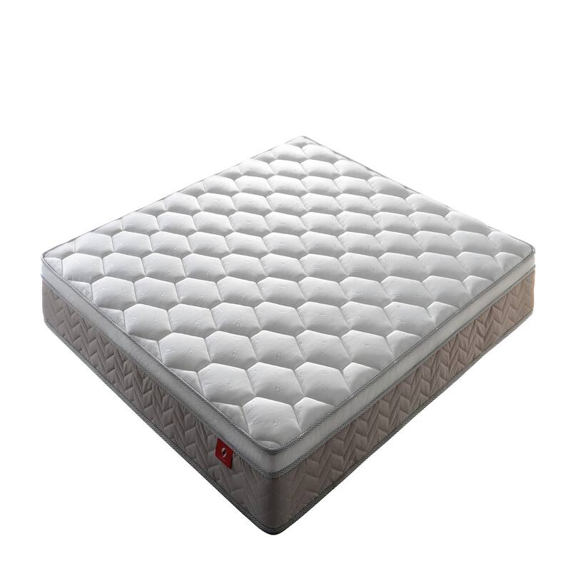 Mattress Hybrid Mattress Eurotop,Gel Memory Foam Motion Isolation Individually Wrapped Pocket Coils Pressure Relief Mattress