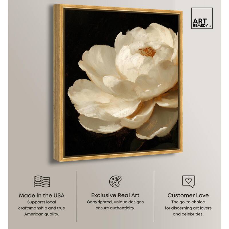 Dramatic Bloom Canvas by Art Remedy
