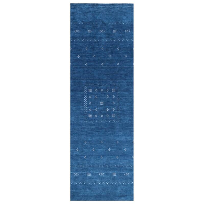 Overton Simi One-of-a-Kind Handmade Area Rug - Runner - Navy